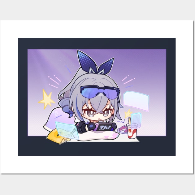 Honkai Star Rail Chibi Silver Wolf Gaming Wall Art by HoyoStan